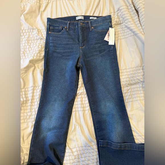 Sofia Vergara Womens Melisa Flare Jeans High Rise Dark Wash Stretch Size 4 - Picture 7 of 8